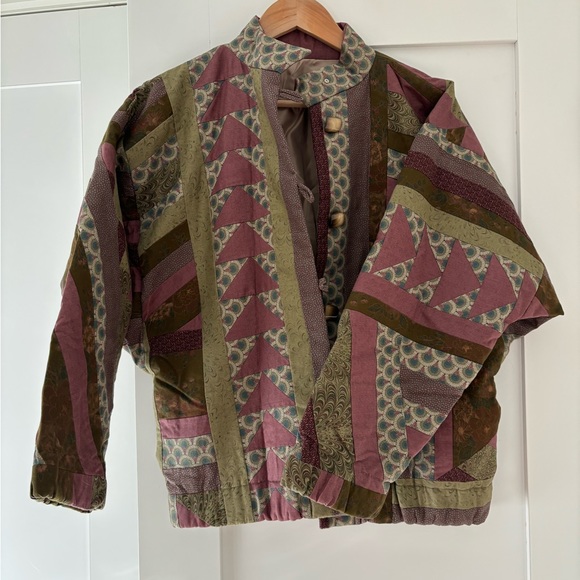 Vintage quilted jacket coat Size Medium/Large - Picture 6 of 11